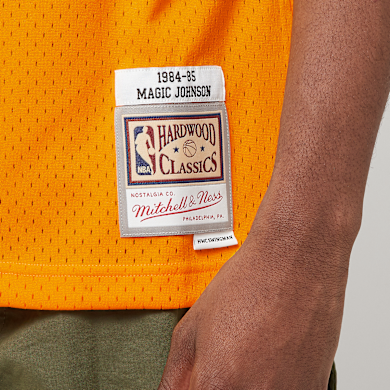 Maillot NBA Mitchell & Ness – Los Angeles Lakers – Jaune Sans Manches – Taille XS