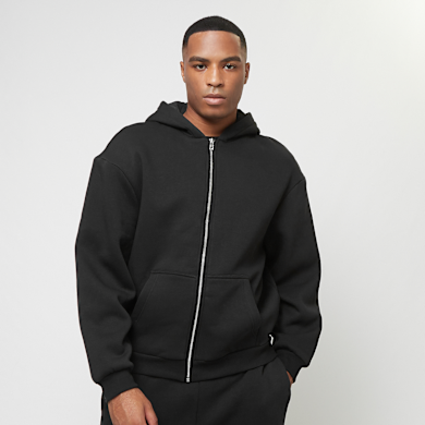 Urban Classics Fluffy Zip Hoody zwart | TB7284-00007 | SNIPES