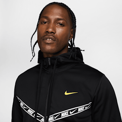 Nike Sportswear Repeat Poly-Knit Full-Zip Hoodie schwarz | HV3995