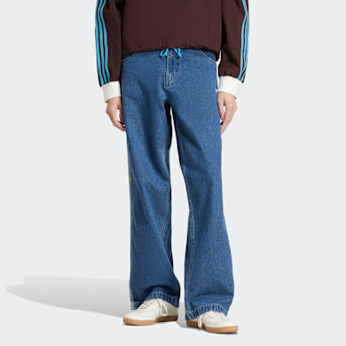 adidas Originals Denim Firebird Broek blauw | JC6234 | SNIPES