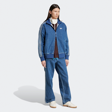 adidas Originals Denim Firebird trainingsjacke blauw (JC6233)