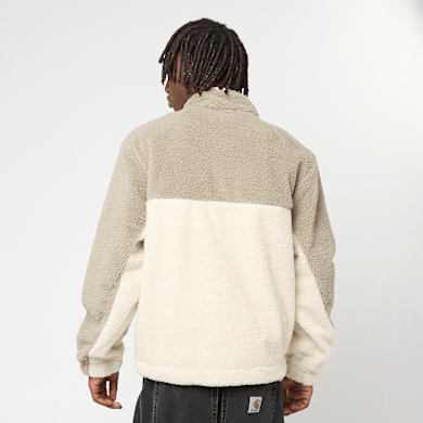 Karl Kani Signature Rubber Patch Teddy Zip Jacket beige | KM253