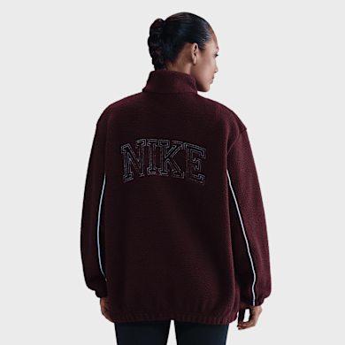 Nike Sportswear Full-Zip High-Pile Fleece Jacket rood | IM7484-652