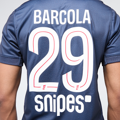 Flocage Officiel PSG Barcola N°29 - Saison 2025/2026 - Neuf - MONBLASON