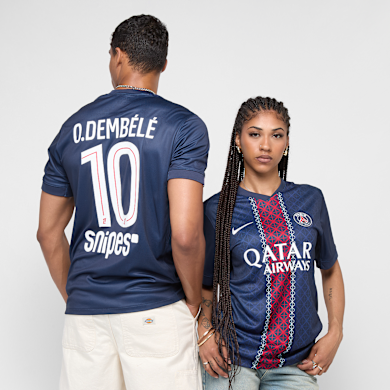 Flocage Maillot PSG Domicile 2025-26 Dembélé N°10 – Ligue 1 + Snipes