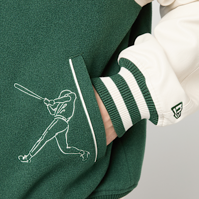New Era MLB Varsity Jacket Los Angeles Dodgers groen | 60771570