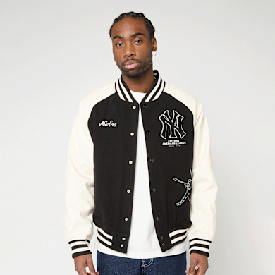 New Era MLB Varsity Jacket Los Angeles Dodgers preto | 60771573