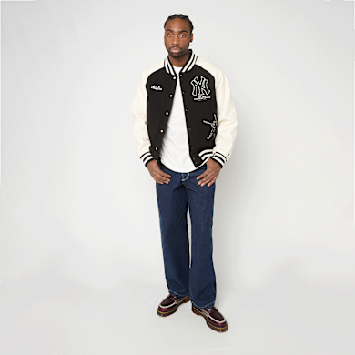 New Era MLB Varsity Jacket Los Angeles Dodgers preto | 60771573