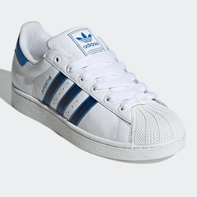 貴重 フランス製 adidas Superstar 白×ネイビー Buty męskie adidas Superstar 82 Cloud White/ Dark Blue/ Off White