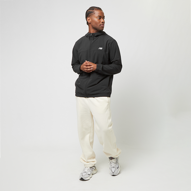 New Balance Woven Hooded Jacket zwart | MJ41018_BK | SNIPES