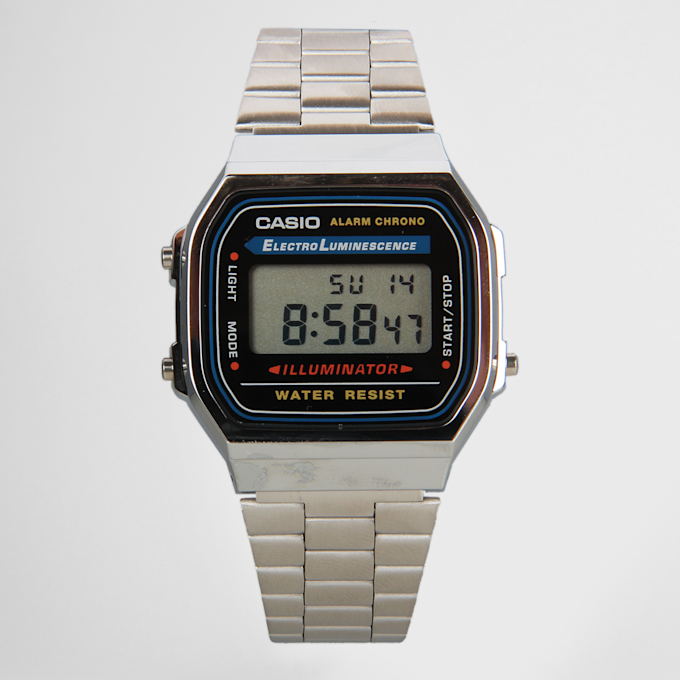 CASIO Casio Watch A168WA-1YES plata 1719 1