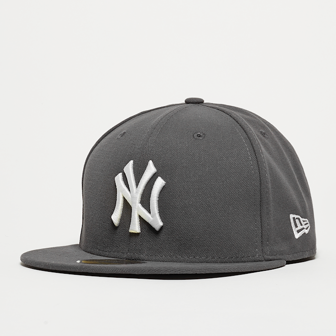 New Era Fitted-Cap 59Fifty Basic MLB New York Yankees gris 1737 1