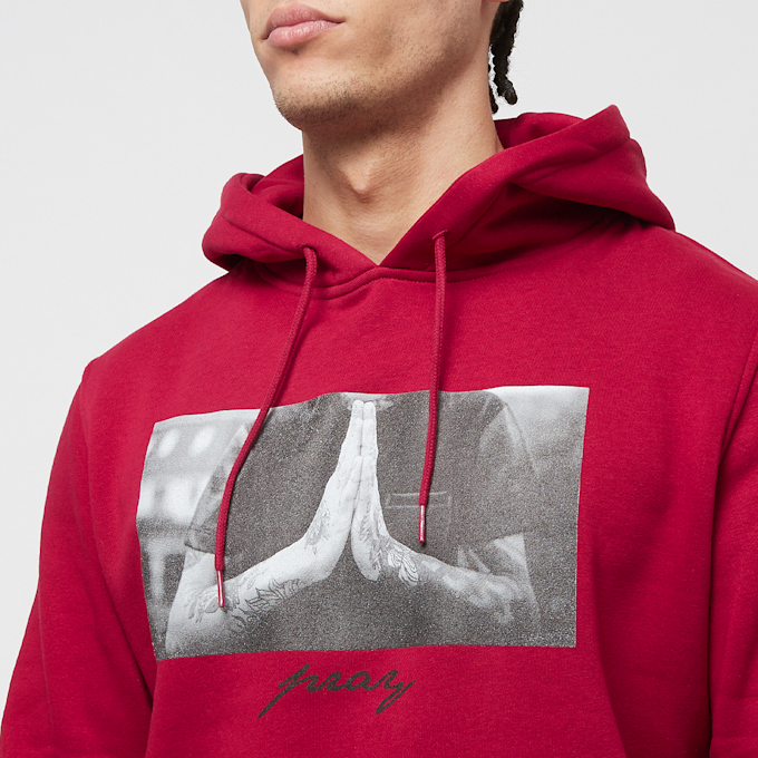 Mister Tee Hooded-Sweatshirt Pray czerwony 1794 3