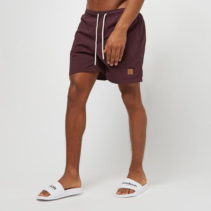 Urban Classics Block Swim Shorts cherry viola 40744 1
