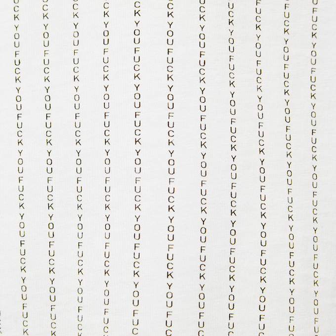 Mister Tee Fuck You bianco 60 5