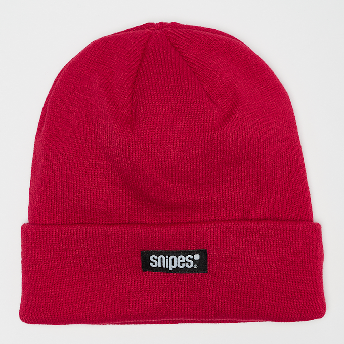 SNIPES Woven Label Beanie red czerwony 46849 1