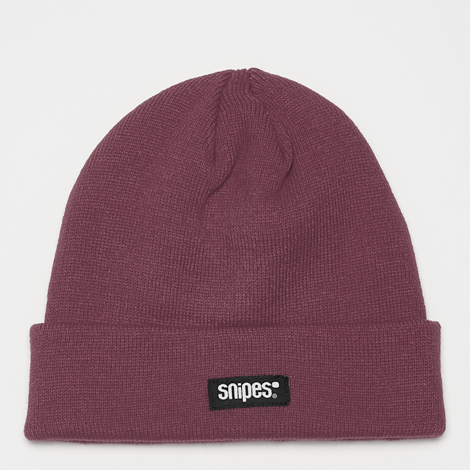 SNIPES Woven Label Beanie burgundy crvena 46858 1