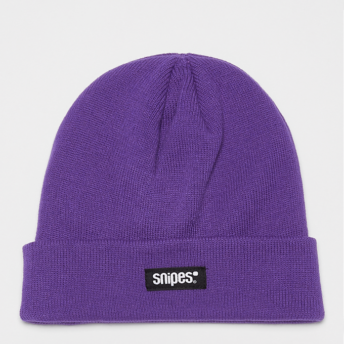 SNIPES Woven Label Beanie purple viola 46859 1