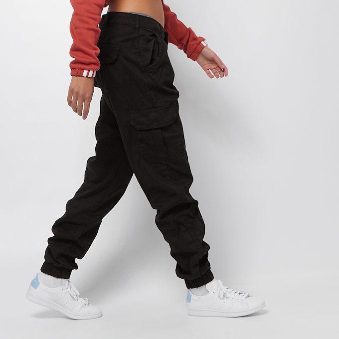 Urban Classics High Waist Cargo Pants zwart 302 4