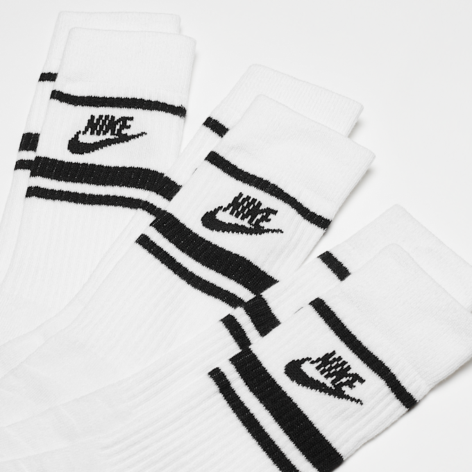 Nike 3 PACK - Sportswear Essential Crew Socks bianco 305 2