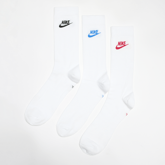 Nike 3 PACK - Sportswear Everyday Essential Crew Socks blanco 388 1
