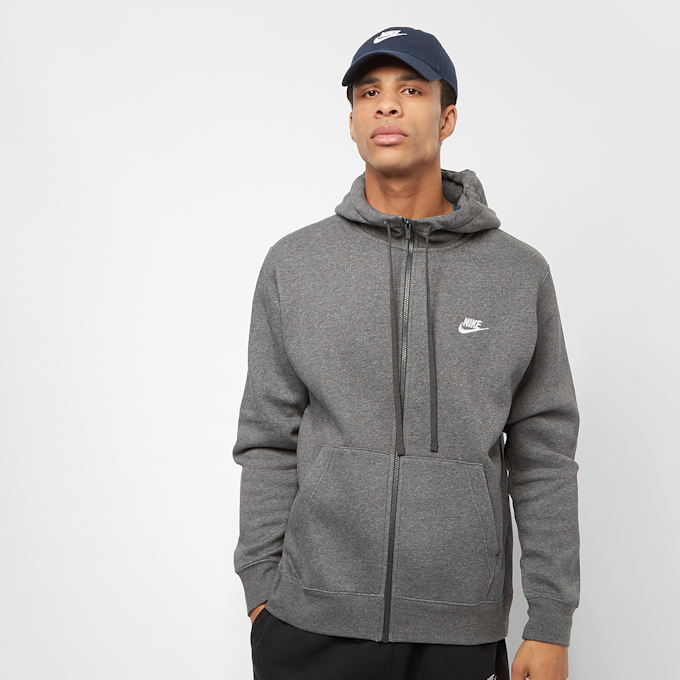 Nike   Club Hoodie Full Zip gris 489 1