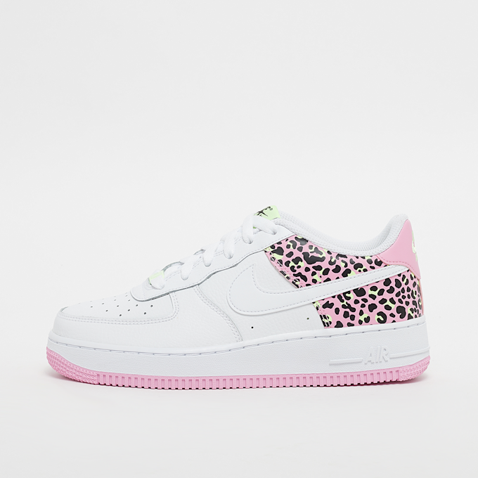 Nike Air Force 1 '07 white/white/pink rise/barely volt blanc 106632 1