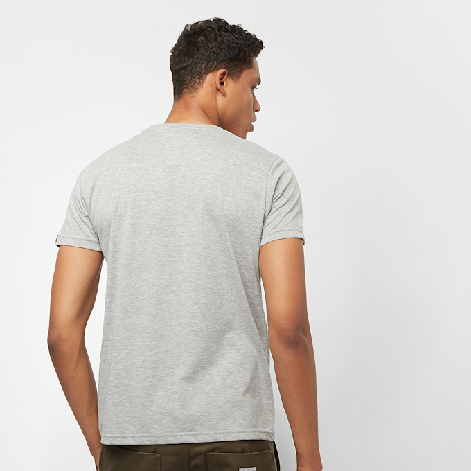 Alpha Industries Basic T Small Logo grau 686 4