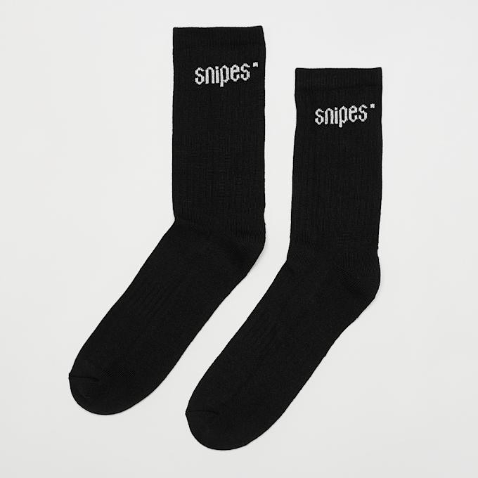 SNIPES 3 PACK - Small Logo Essential Crew Socks preto 2072 1