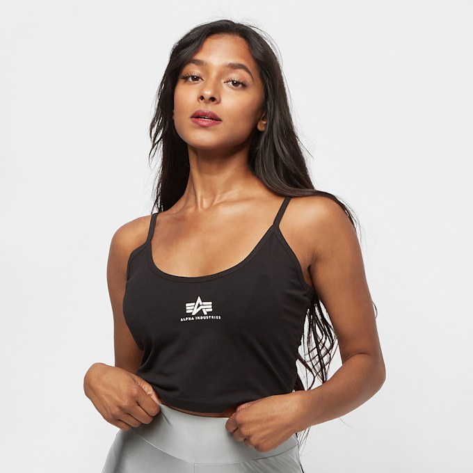 Alpha Industries Basic Crop-Top SL crna 2485 1