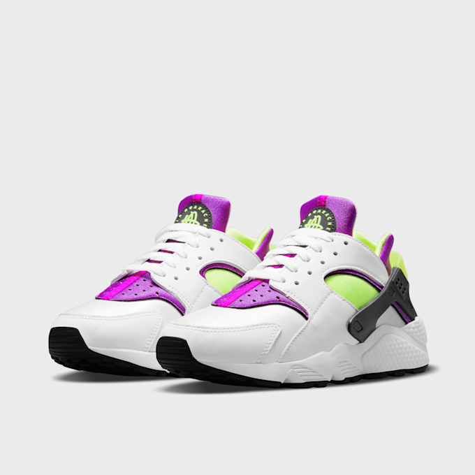 Nike Air Huarache white/neon yellow/magenta/black bijela 41259 4