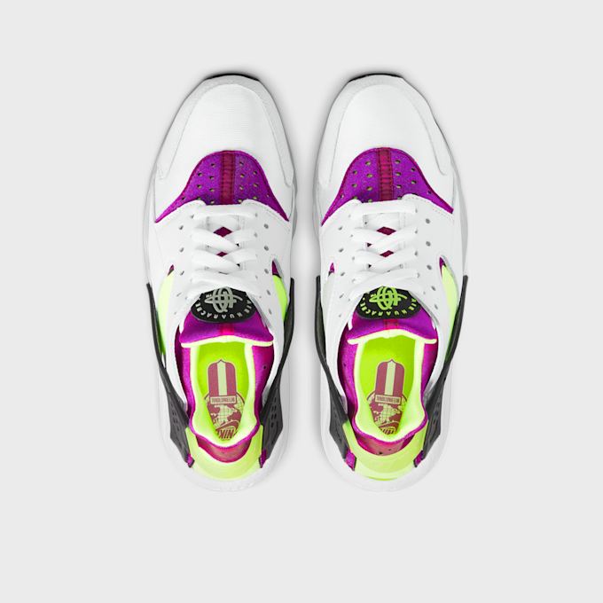 Nike Air Huarache white/neon yellow/magenta/black bijela 41259 6