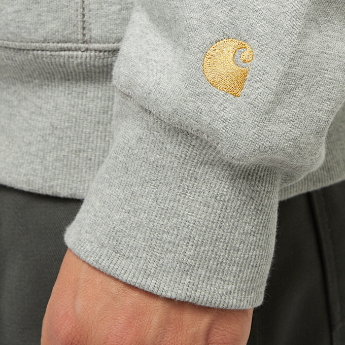 Carhartt WIP Hooded Chase Sweatshirt siva 2617 4