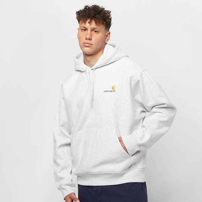 Carhartt WIP Hooded American Script Sweatshirt siva 2618 1