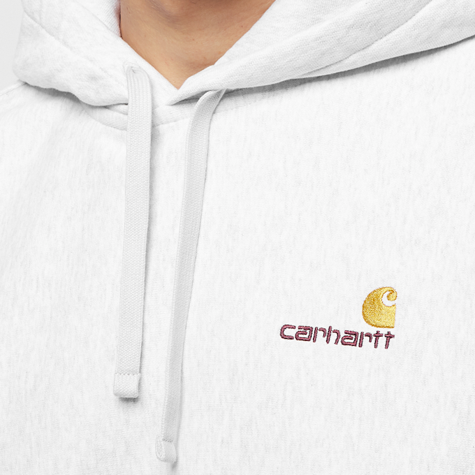 Carhartt WIP Hooded American Script Sweatshirt grau 2618 3
