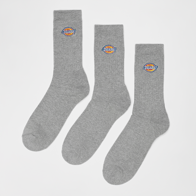 Dickies 3 PACK - Valley Grove Embroidered Sock gris 2720 1