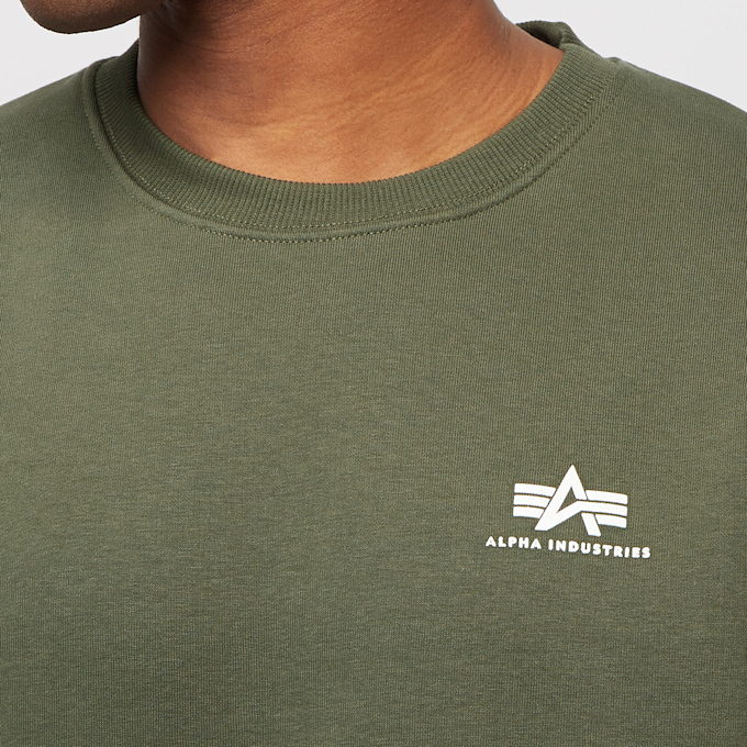 Alpha Industries Basic Sweater Small Logo verde 2831 3