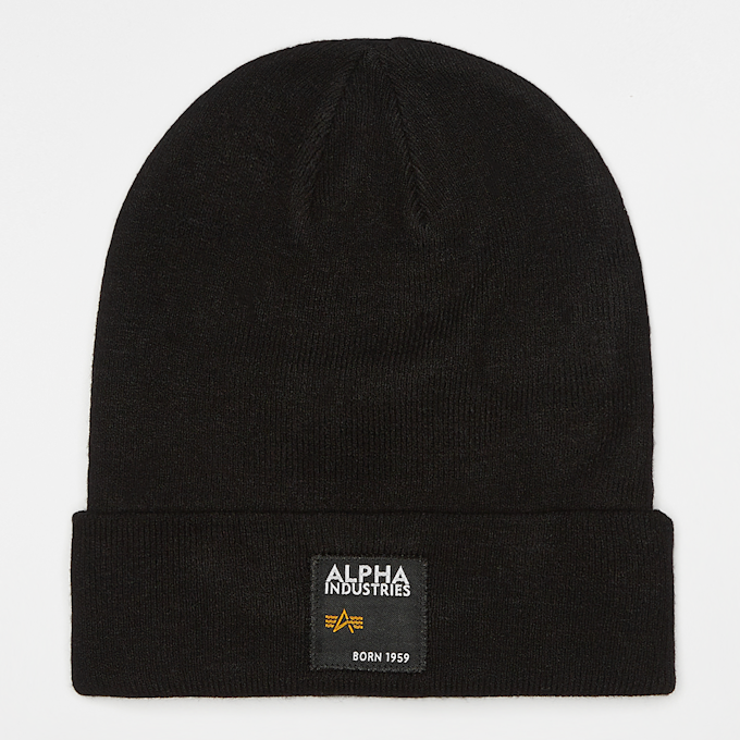 Alpha Industries Label Beanie schwarz 2836 1