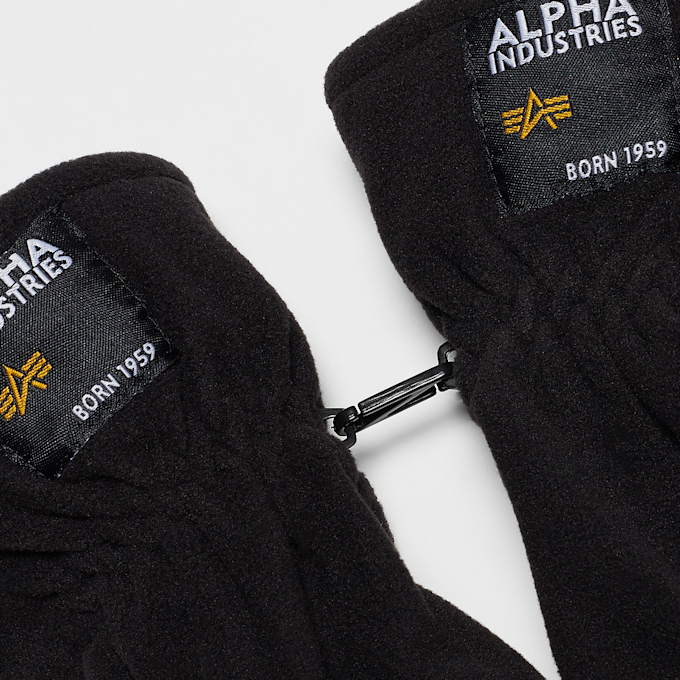 Alpha Industries Label Fleece Gloves preto 2842 2