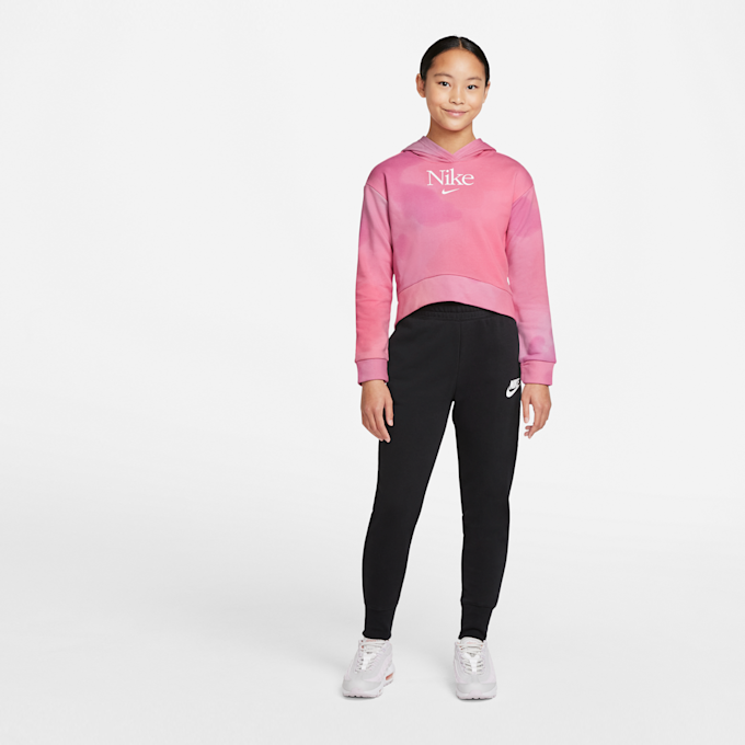 Nike Junior Sportswear French Terry Hoodie Alloverprint rosa 3184 5