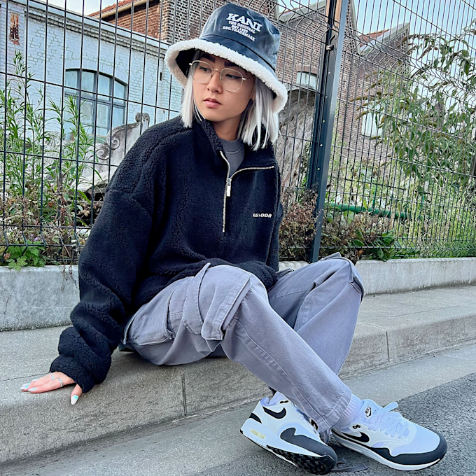 Pegador Puka Half Zip Sweater negro 1120 5