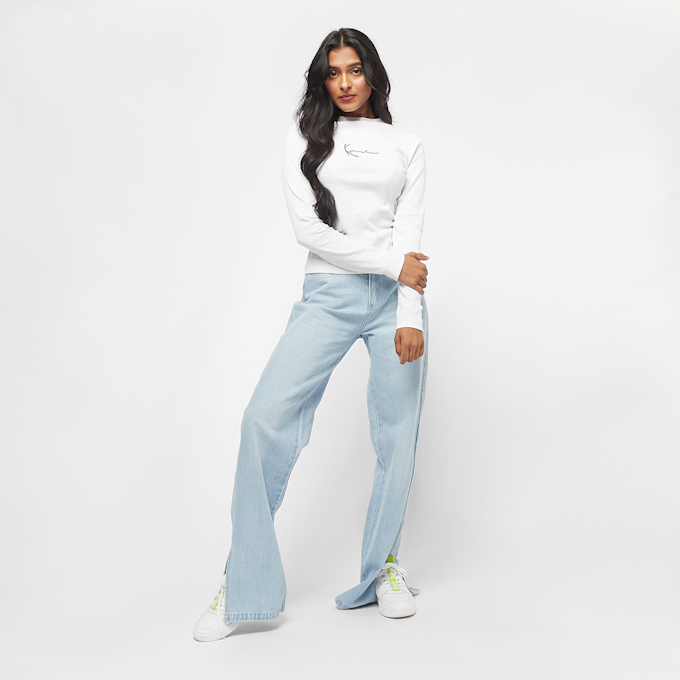 Karl Kani Small Signature Rib Long Sleeve blanco 1165 4