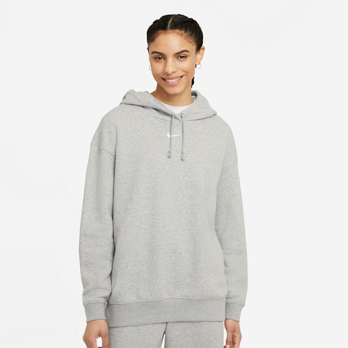 Nike Sportswear Essential Collection Women's Oversized Fleece Hoodie szary 1420 1