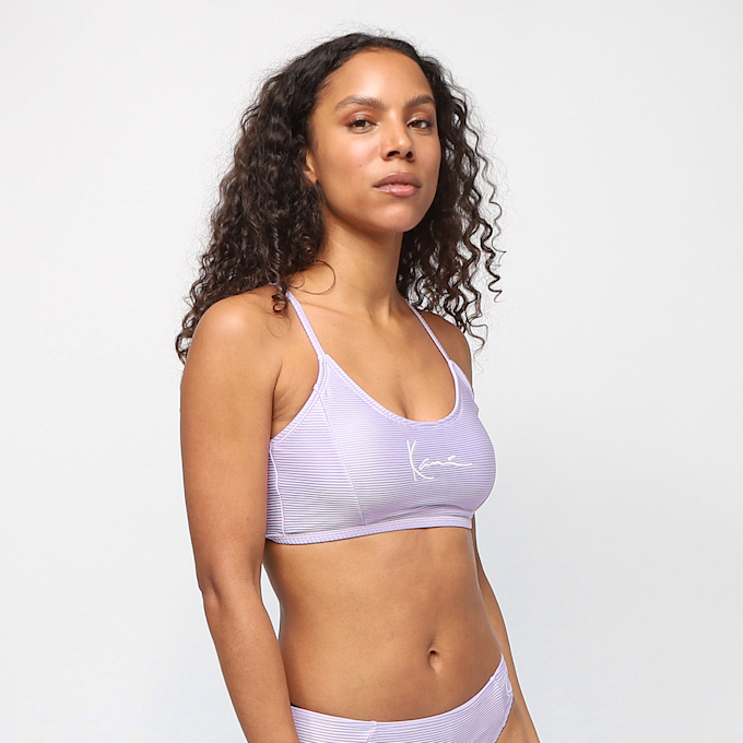 Karl Kani Small Signature Rib Bikini Top lila 6096 1