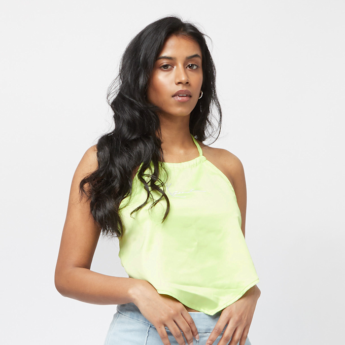 Karl Kani Small Signature Satin Top vert 6098 1