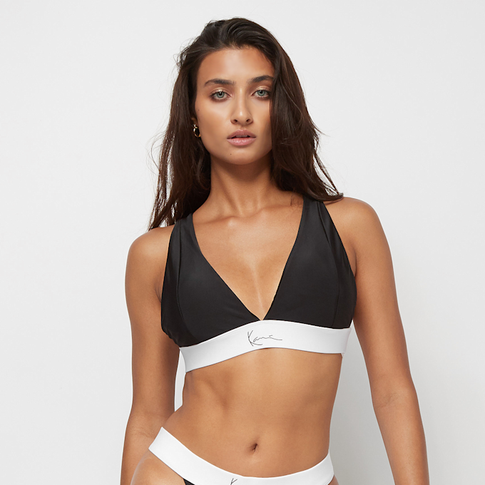Karl Kani Small Signature V Shape Contrast Bikini Top zwart 6105 1