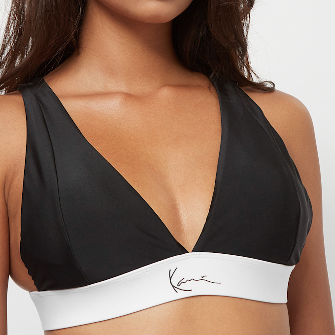Karl Kani Small Signature V Shape Contrast Bikini Top nero 6105 3