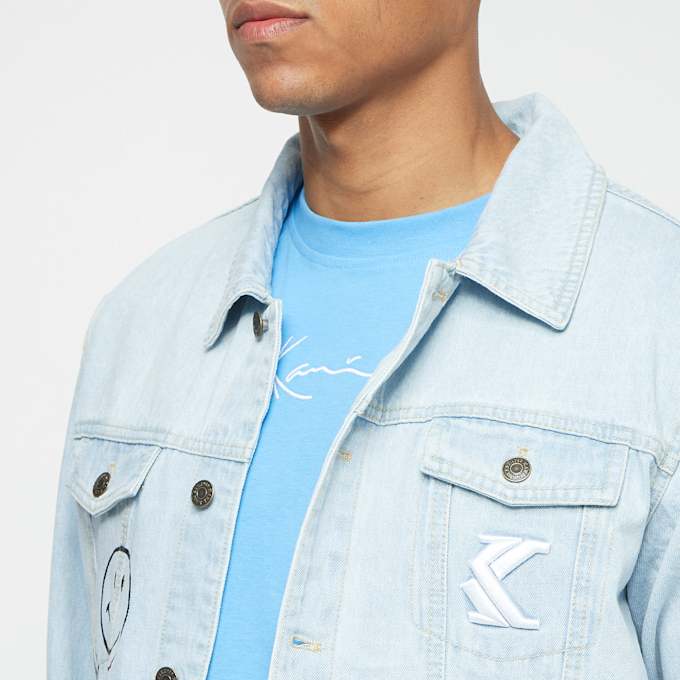 Karl Kani Retro Scribble Smiley® Denim Jacket blauw 6168 3