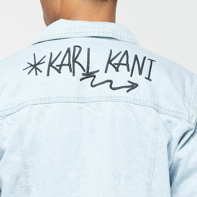 Karl Kani Retro Scribble Smiley® Denim Jacket plava 6168 8