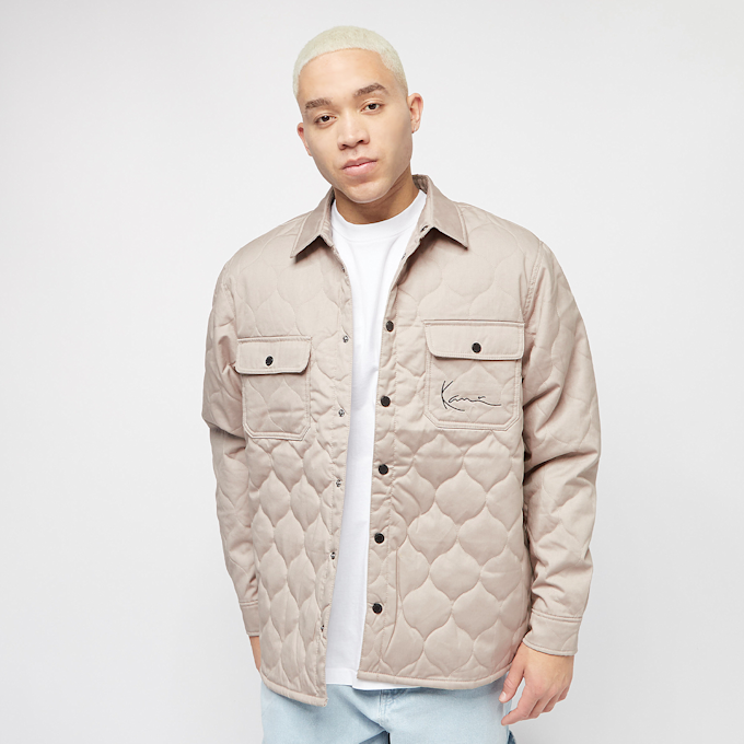 Karl Kani Chest Signature Quilted Shirt beige 6239 1